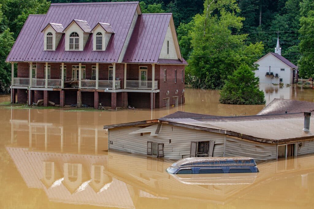 Homes and vehicles flooded on Friday by
