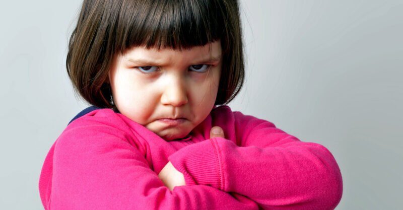 upset child