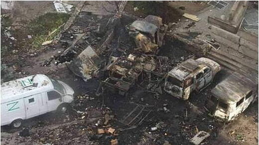 drone attack humanitarian convoy ukraine