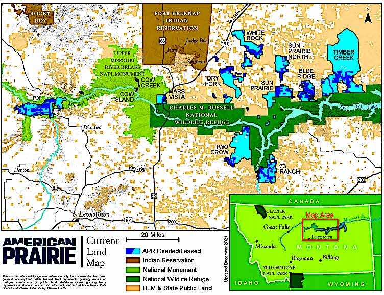 Click to enlarge Montana map