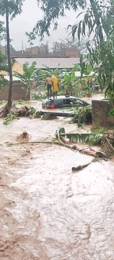 Floods in Mbale City, Uganda, July 2022.