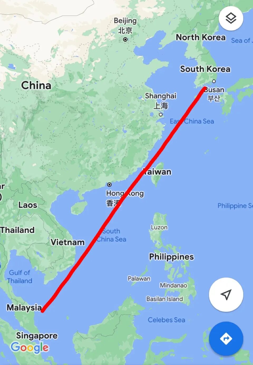 Click to enlarge Flight Path Pelosi