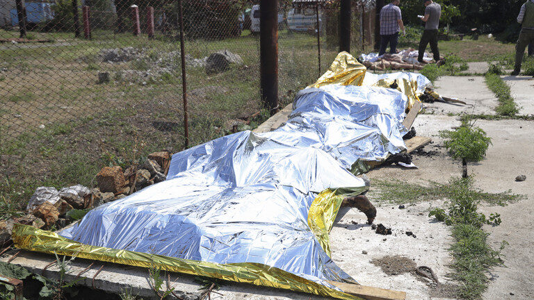 Click to enlarge Prison attack in Yelenovka