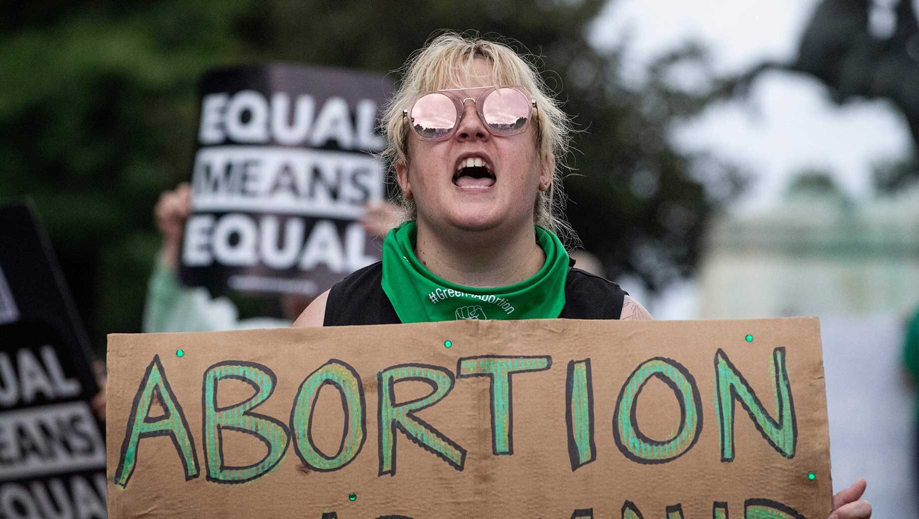 abortion protester