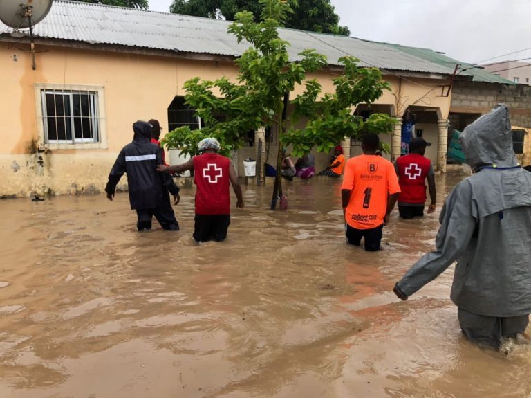 Click to enlarge Flooding in The Gambia, late July 2022.