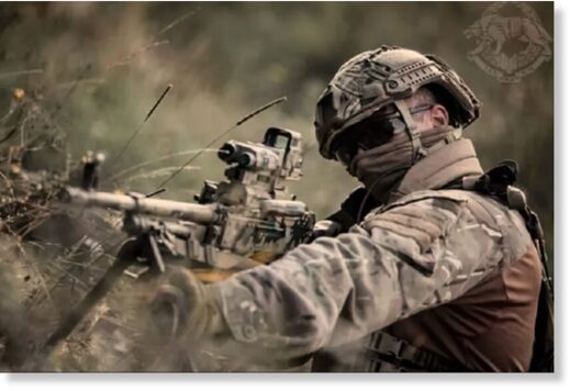 Ukrainian Special Forces (SSO) sniper.