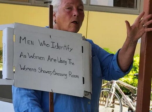 Julie Jaman protest portland ymca men women's locker