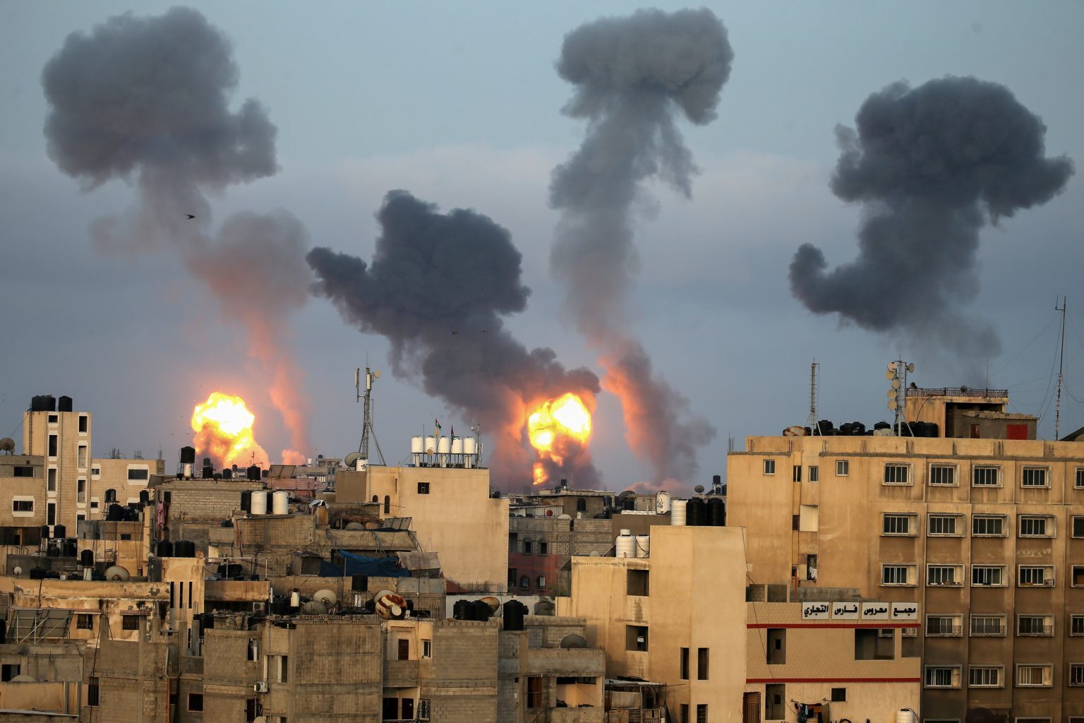 Click to enlarge Israeli airstrike on Gaza, August 5th 2022