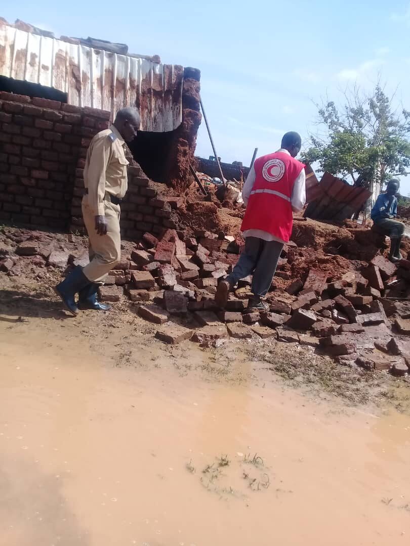 Flood damage in Sennar, Sudan, August 2022
