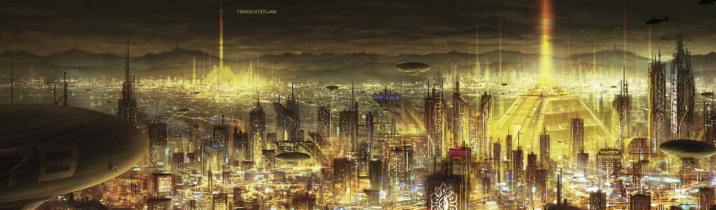 Click to enlarge fantasy graphic aztec city