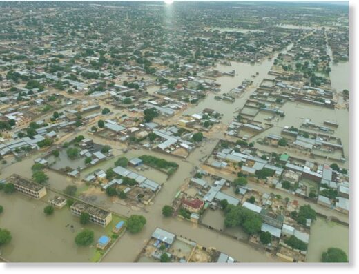 Floods in Chad, August 2022.