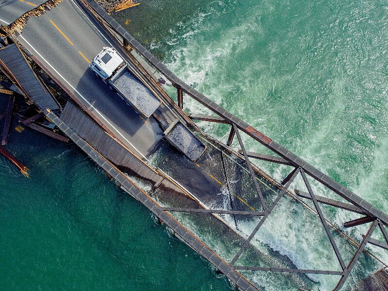 bridge collapse norway wood