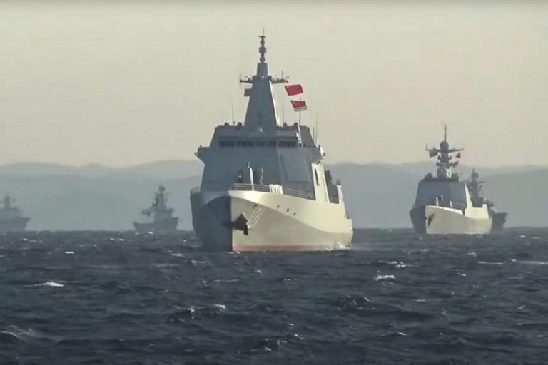 Warships on Exercise