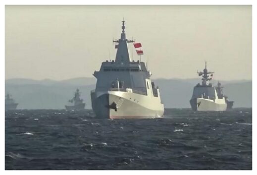 Warships on Exercise