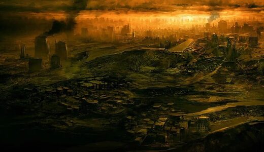 dystopian city