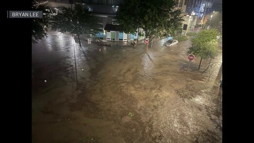 Thunderstorm floods Fort Worth, Texas
