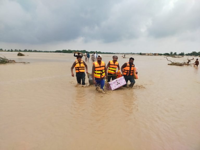 Floods in Punjab, Pakistan, August 2022.
