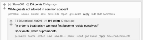 reddit comment person of color student housing berkeley