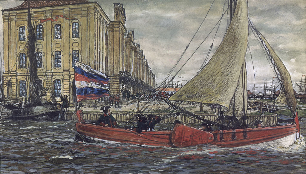 Click to enlarge russia navy peter the great painting
