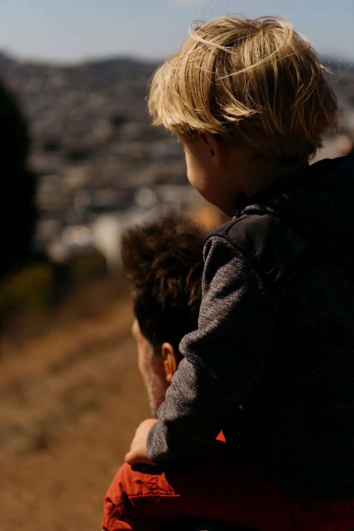 mark with son