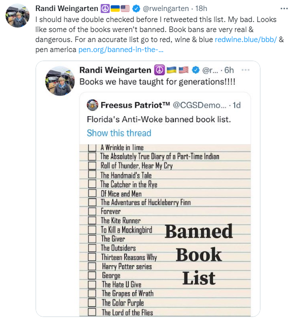 Randi Weingarten tweet