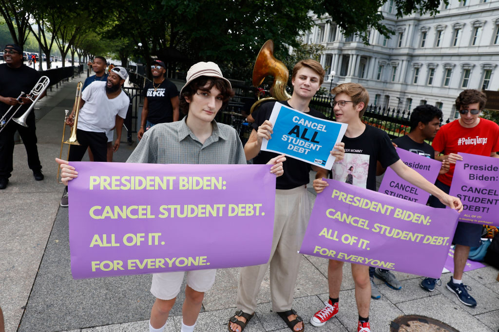 student loan debt protest