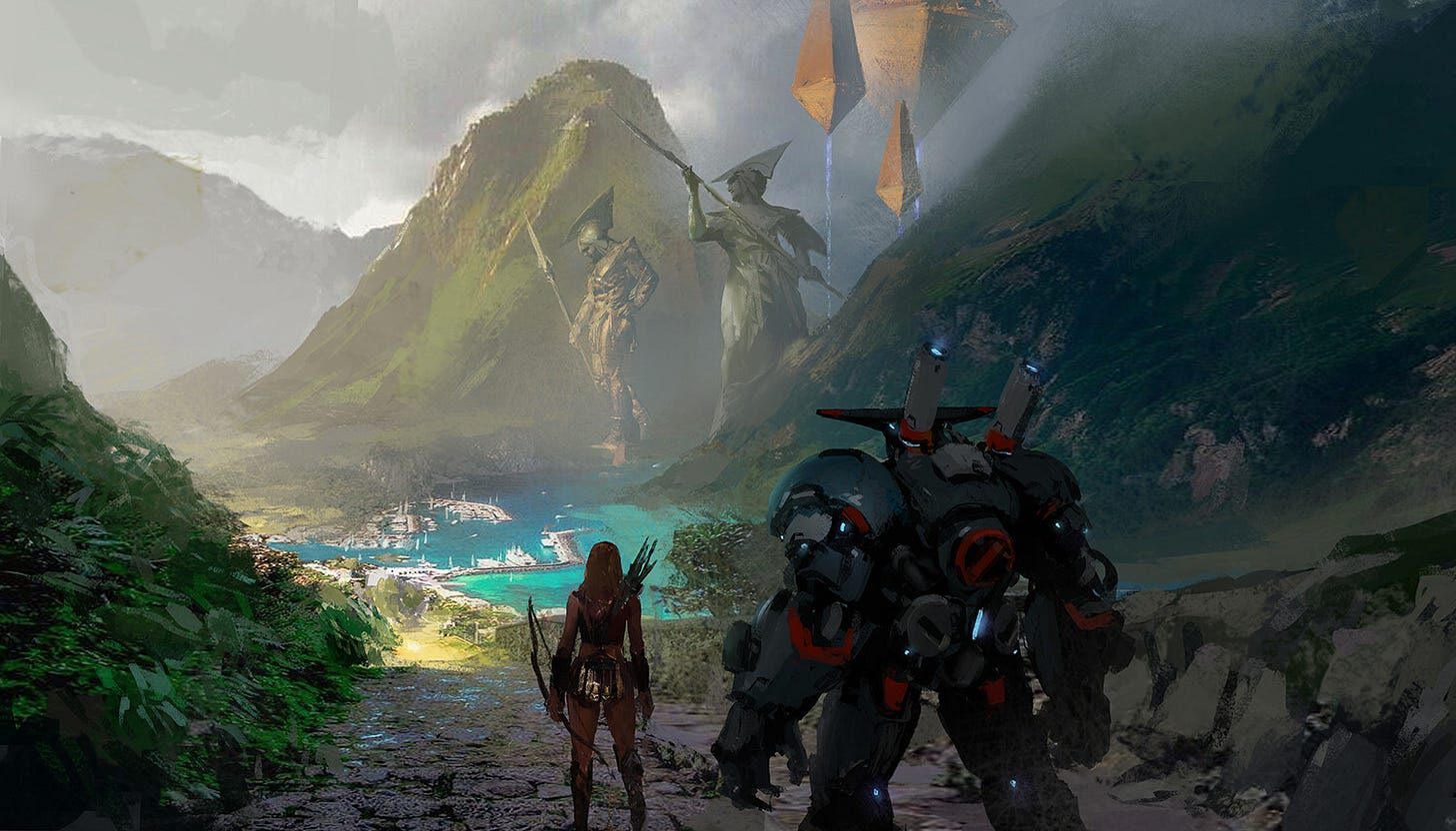 fantasy scene quest journey
