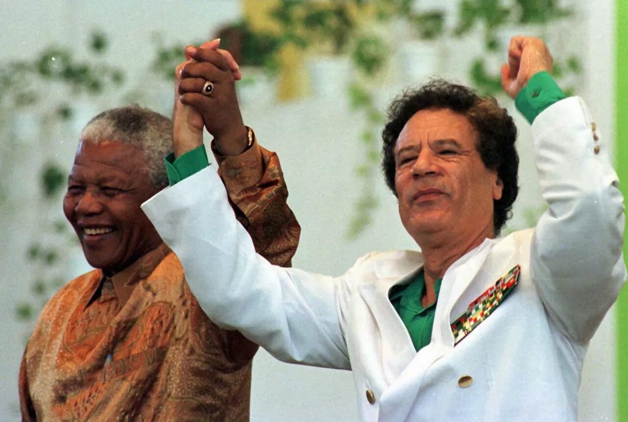 mandela muammar gaddafi