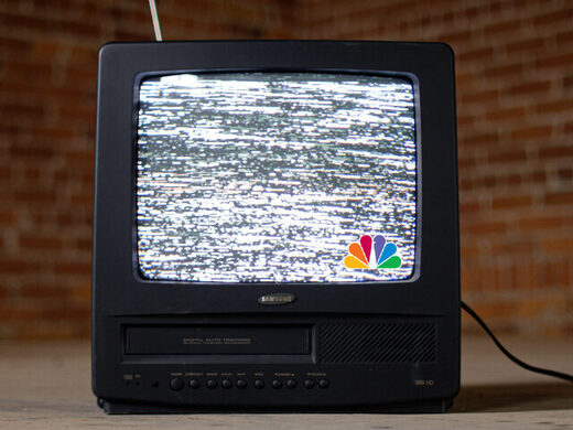 television screen nbc logo