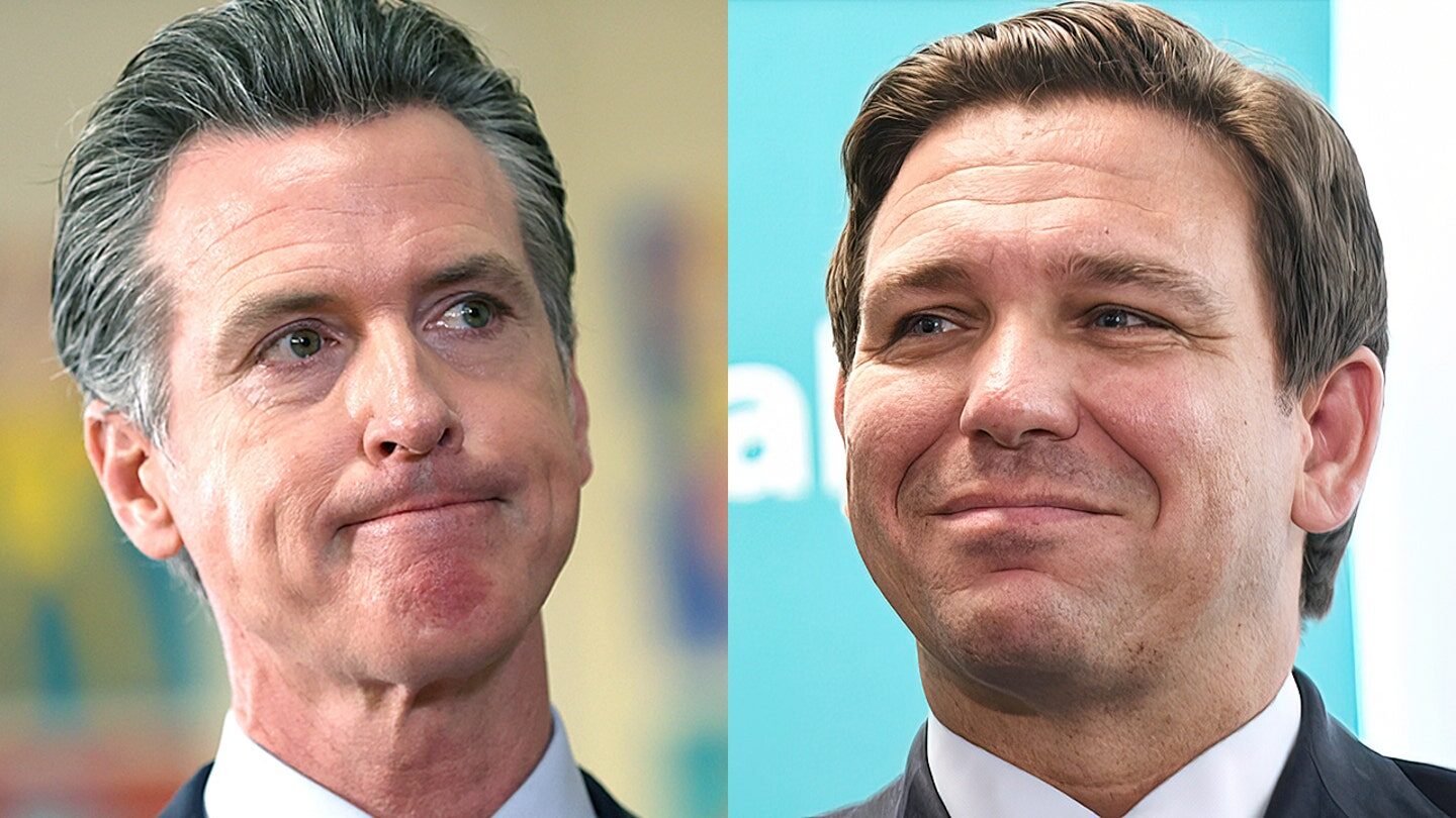 Newsom DeSantis