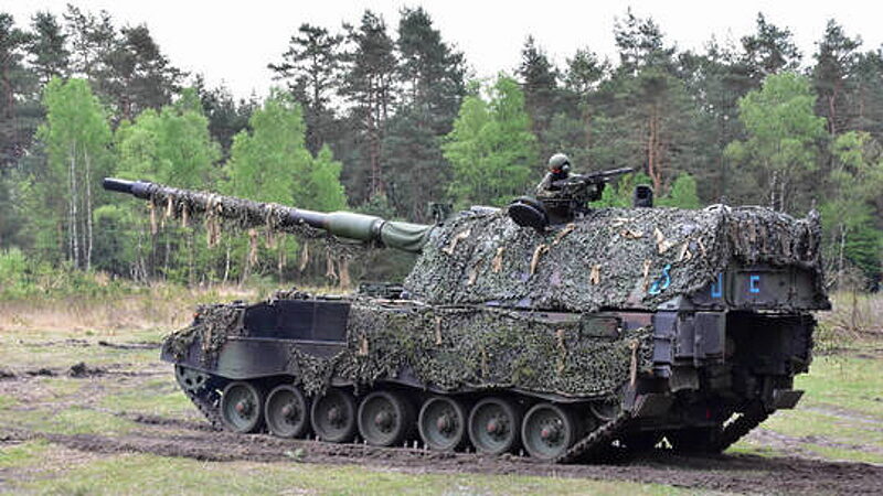 German PzH 2000 self-propelled artillery system