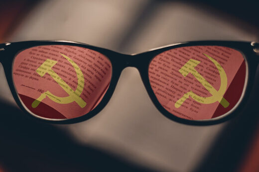 book communism hammer sickle glasses crt critical race theory