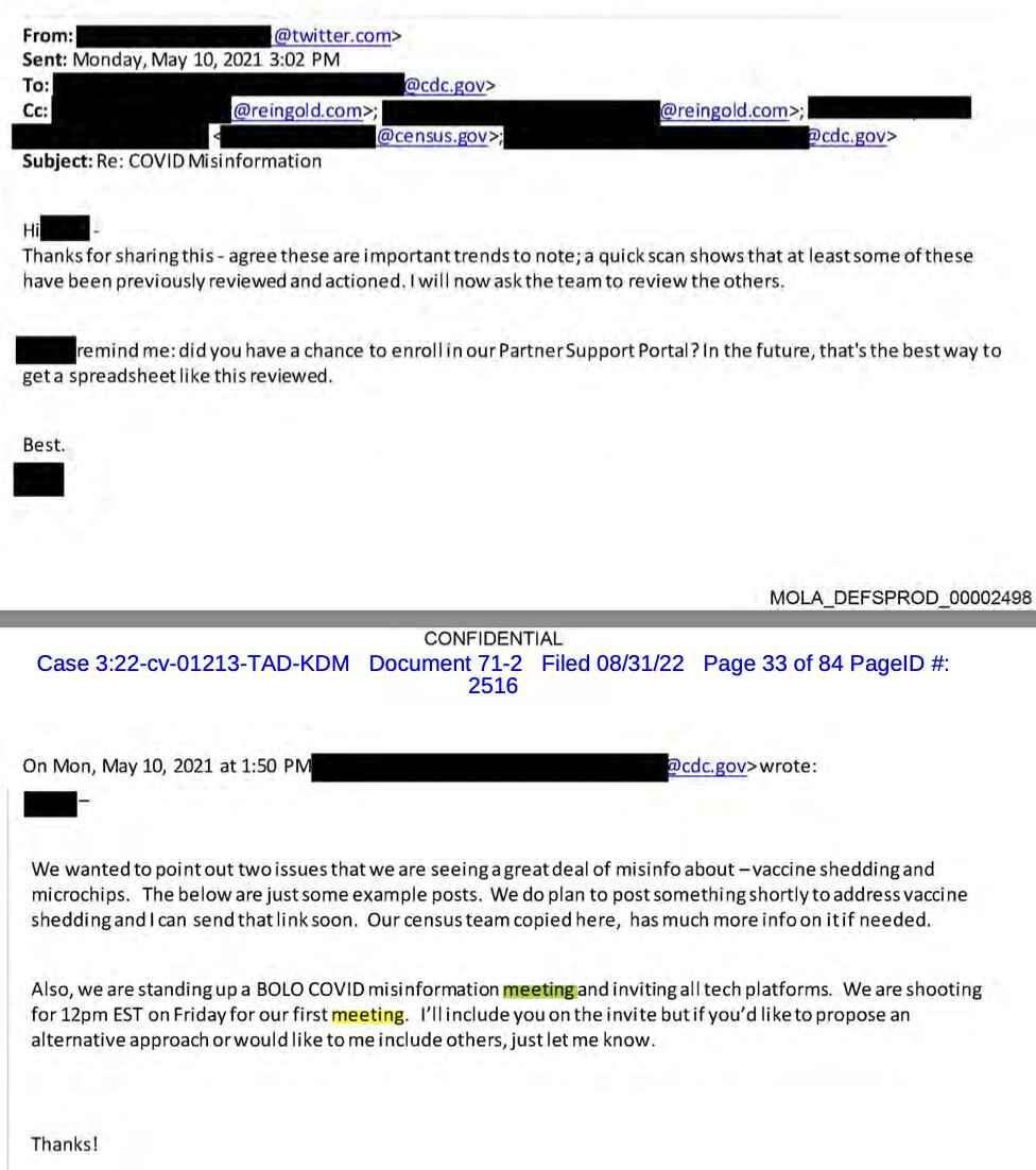 biden admin censorship emails