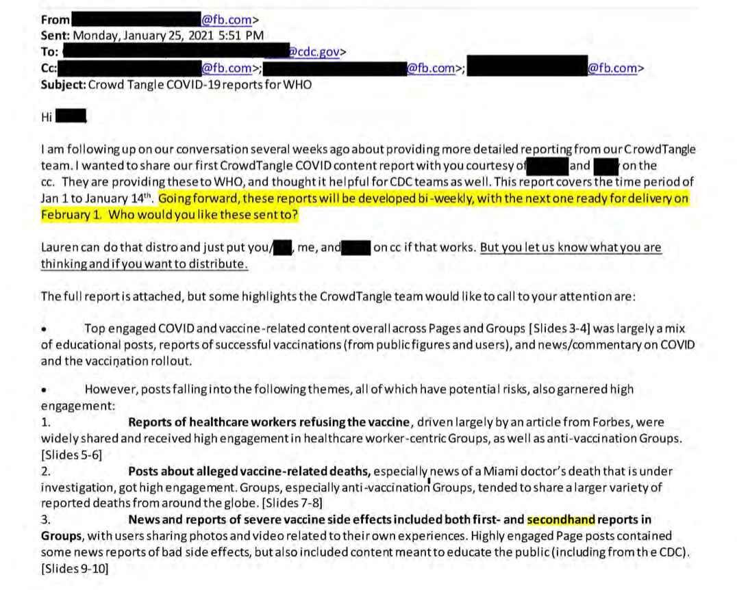 biden admin censorship emails