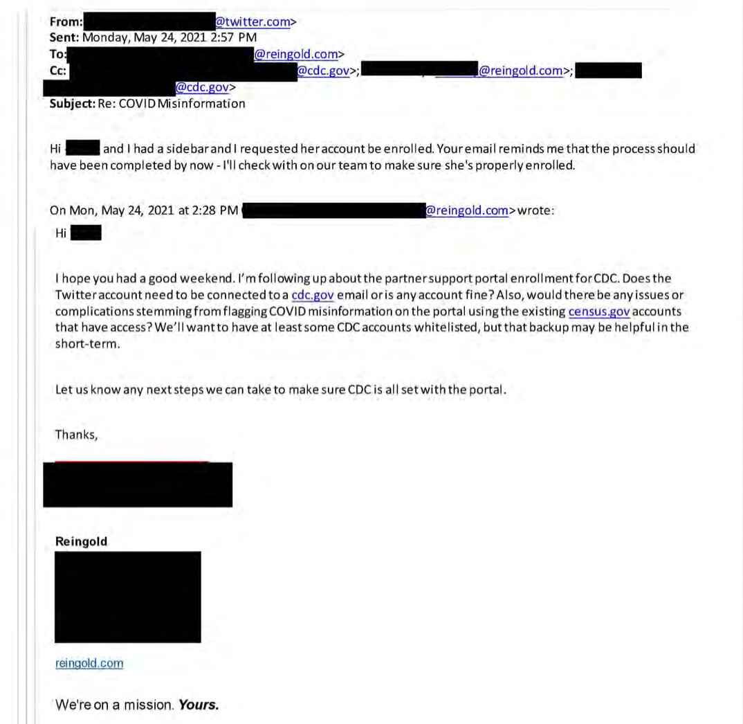 biden admin censorship emails