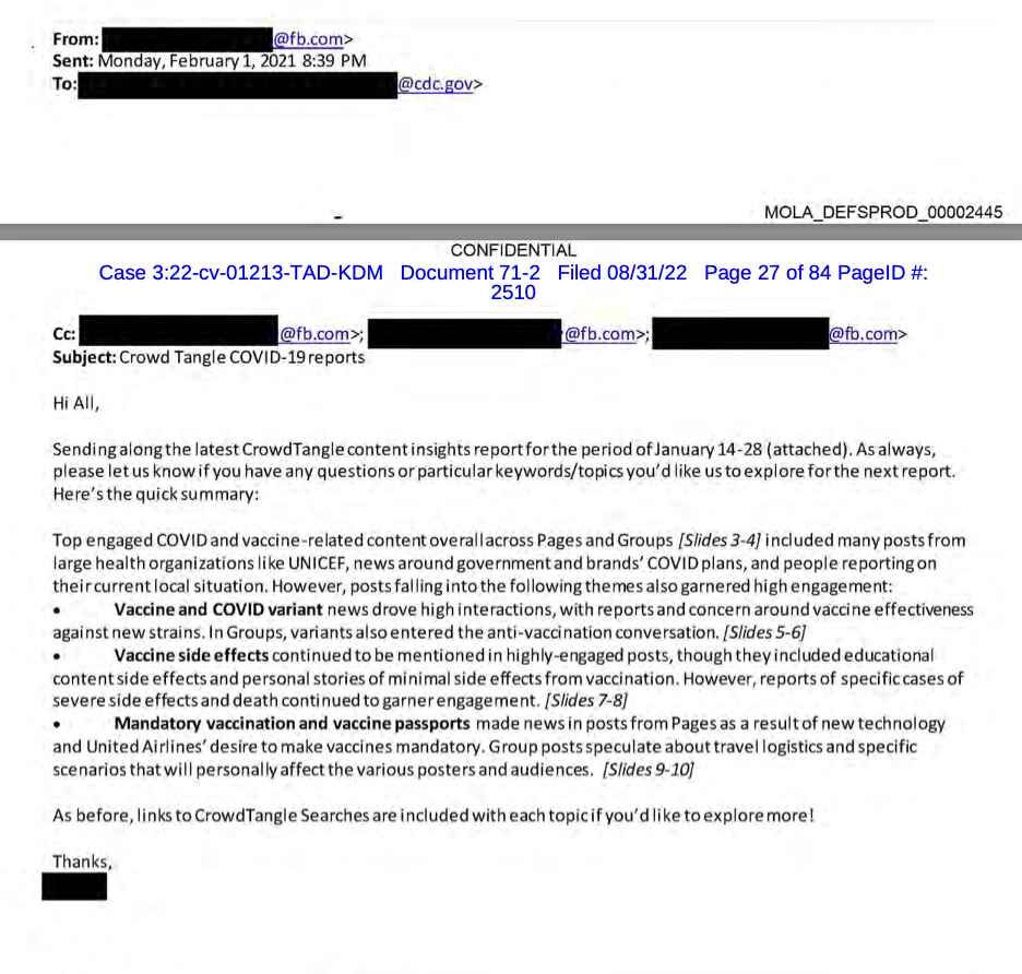 biden admin censorship emails