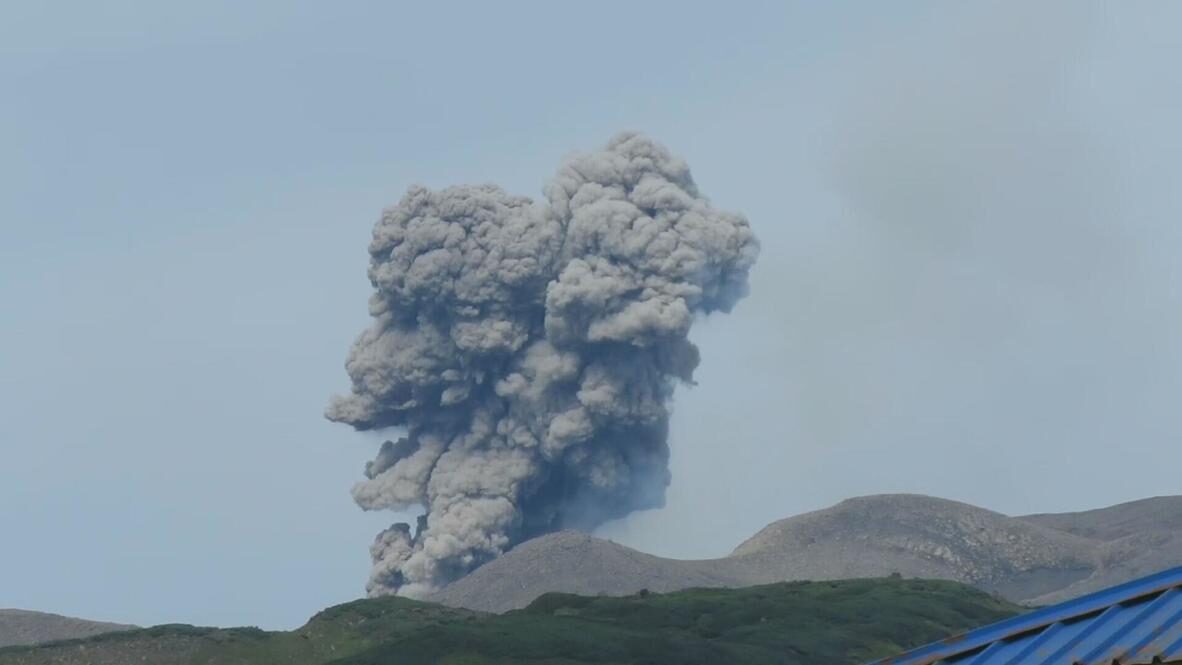 Ebeko volcano