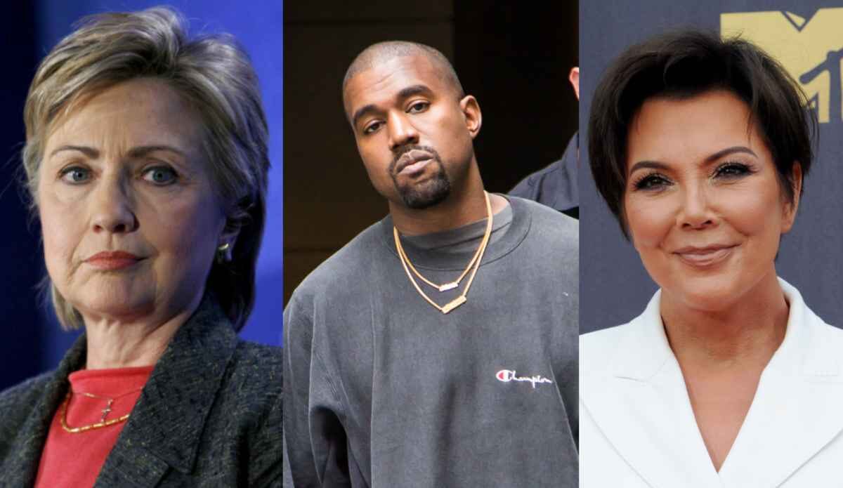 hillary clinton kanye west kris jenner