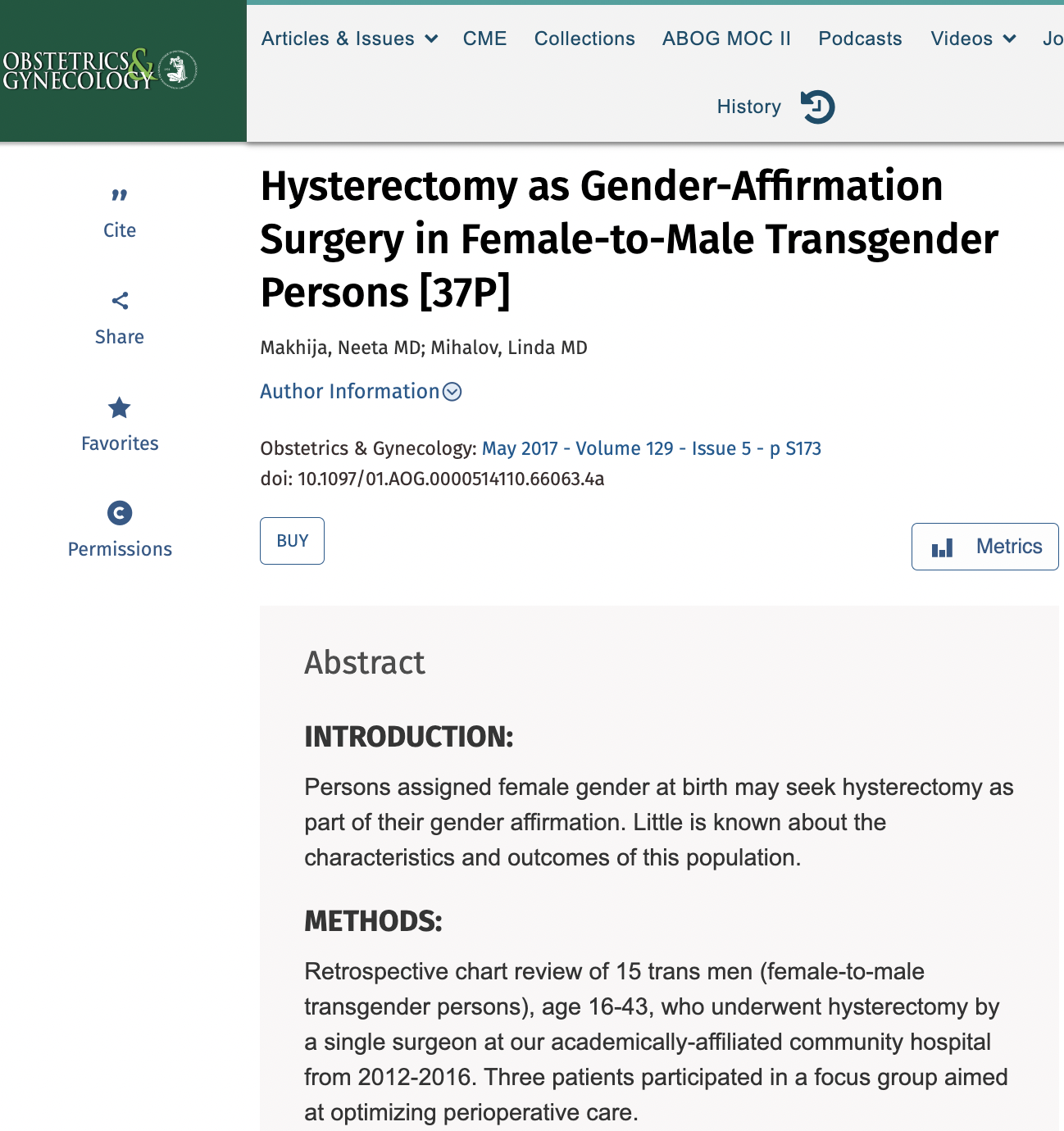 study gender affirming