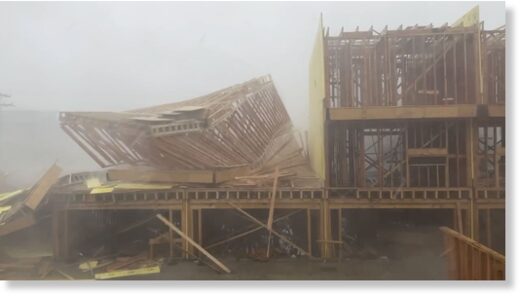 Severe Storms Knocked Down Several Townhomes Under Construction And Trees In Dallas