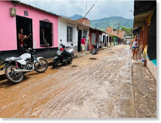 Flood damage in Supía, Caldas, Colombia, September 2022.