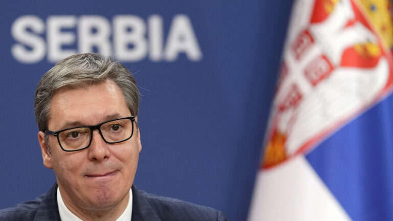 Click to enlarge Serbian President Aleksandar Vucic