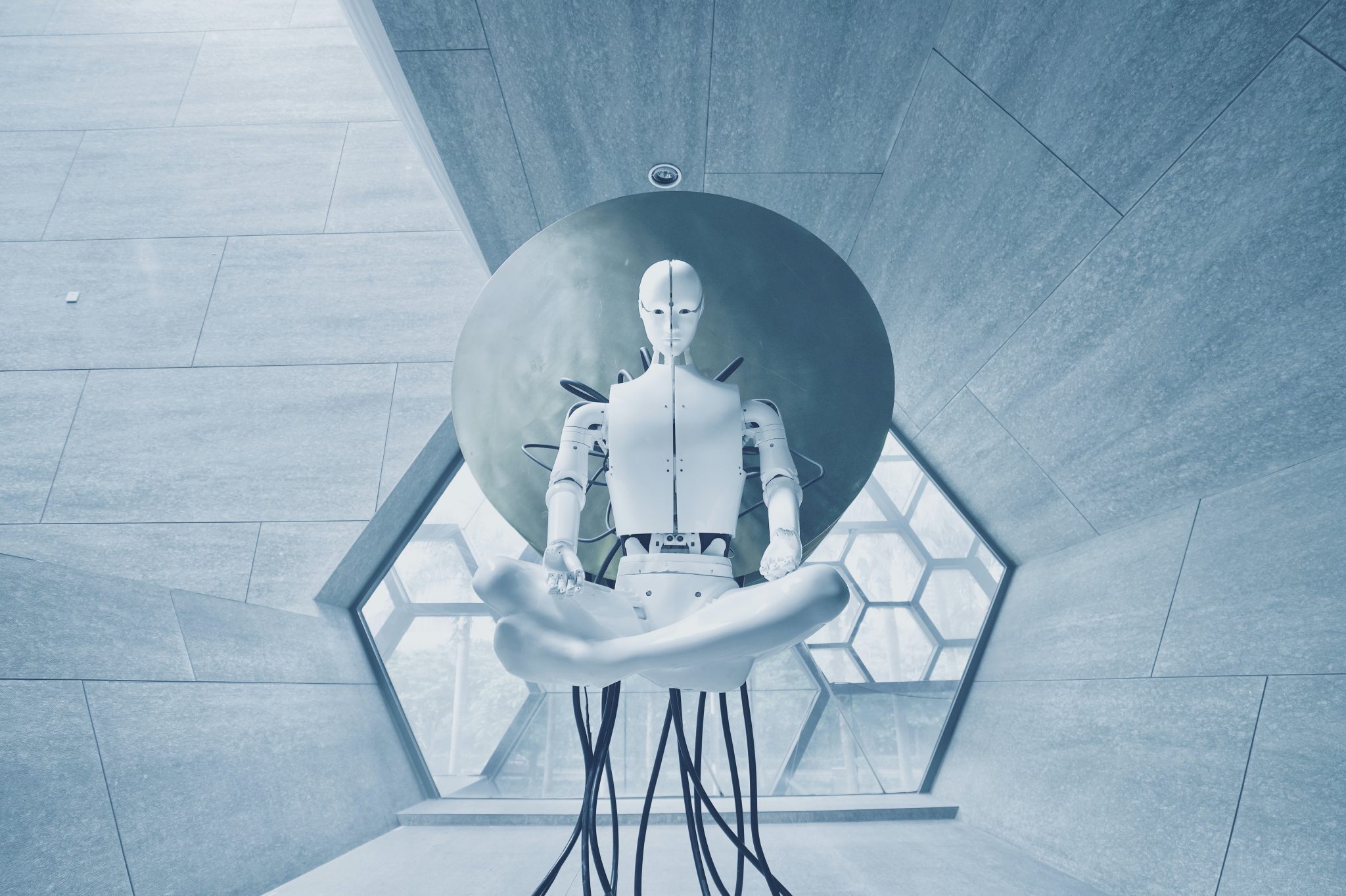 robot meditate