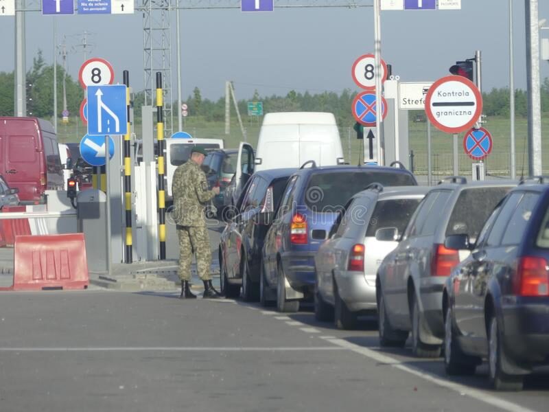 Ukraine border check point