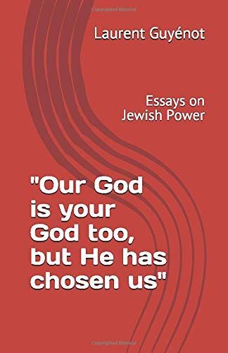 book cover essays jewish power israel