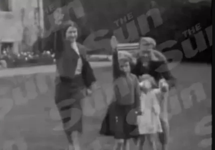 Liz doing Nazi Salute