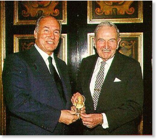 Khan  Rockefellers and the Rothschilds.