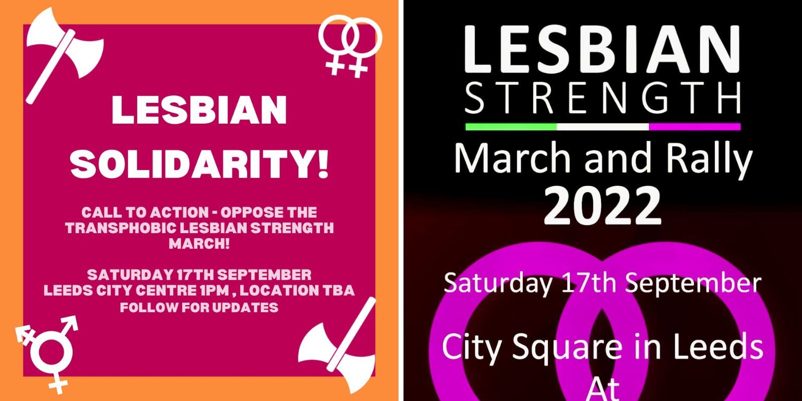 Click to enlarge Lesbian rally