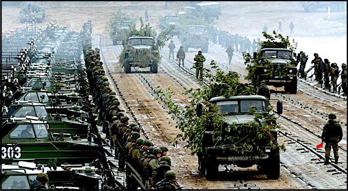 Troops and tanks