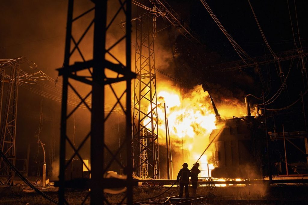 Click to enlarge russia airstrike electrical plant